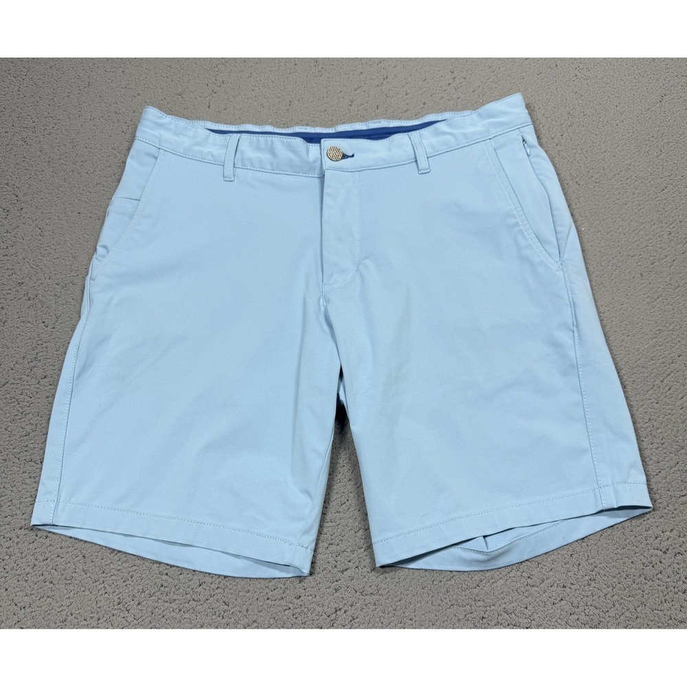 Twillory AIR Shorts Mens 34 Blue Golf Quick Dry 9 Inseam Lightweight Performance